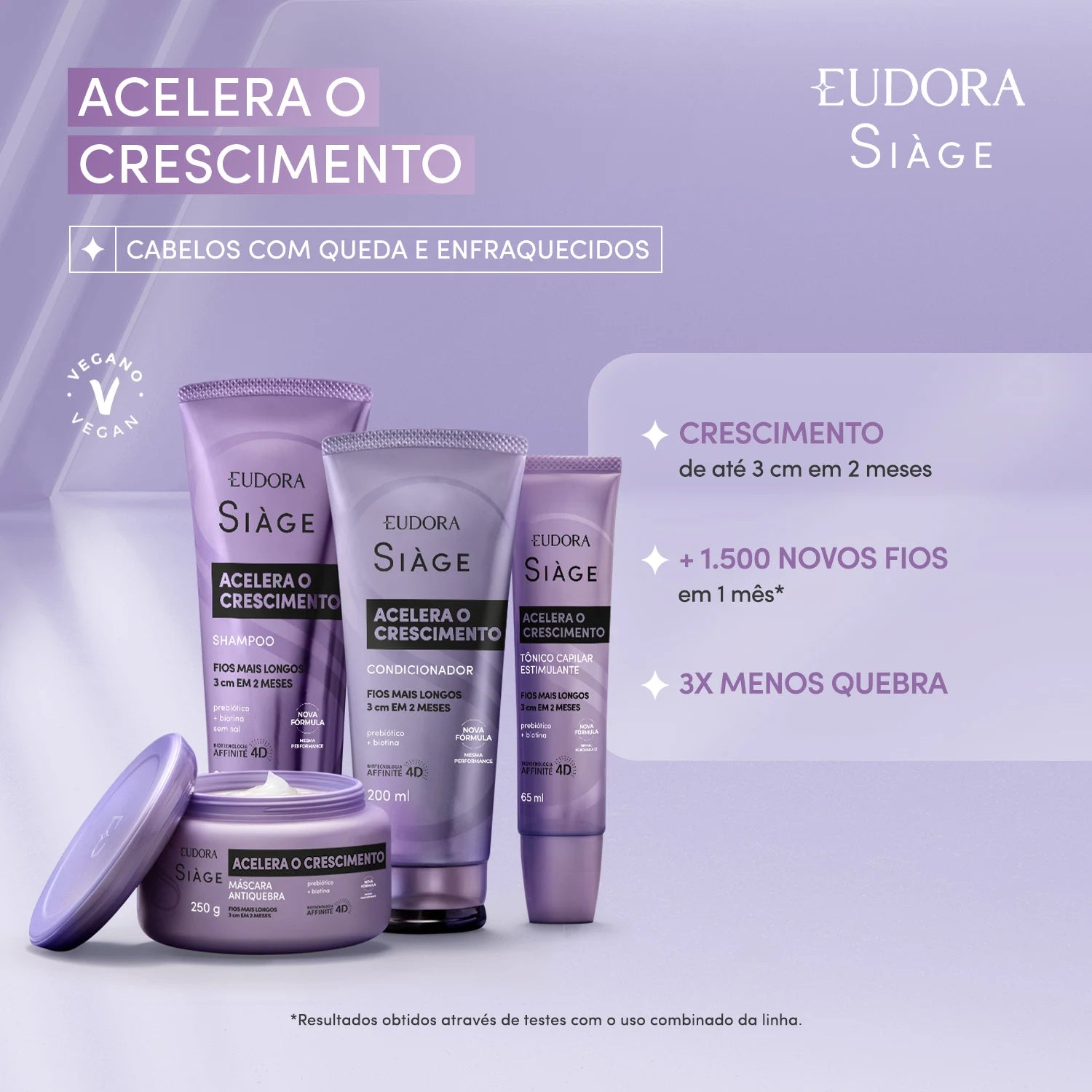 Shampoo Siàge Acelera O Crescimento 250ml