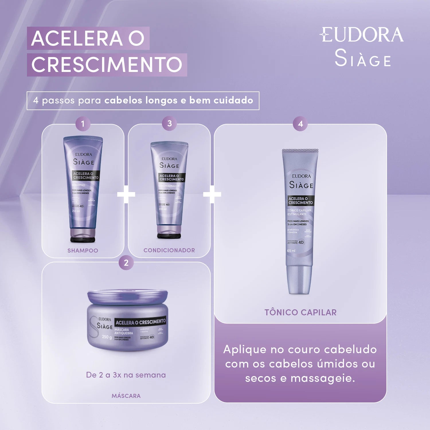 Shampoo Siàge Acelera O Crescimento 250ml
