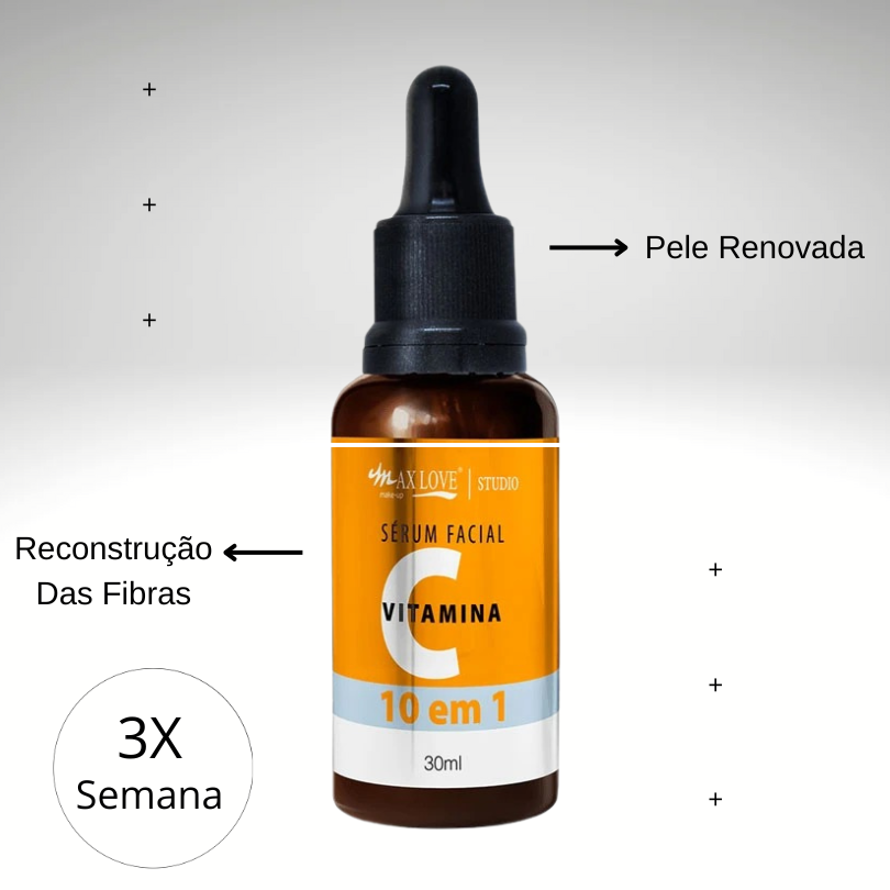 Sérum Facial Vitamina C 10 em 1 Max Love