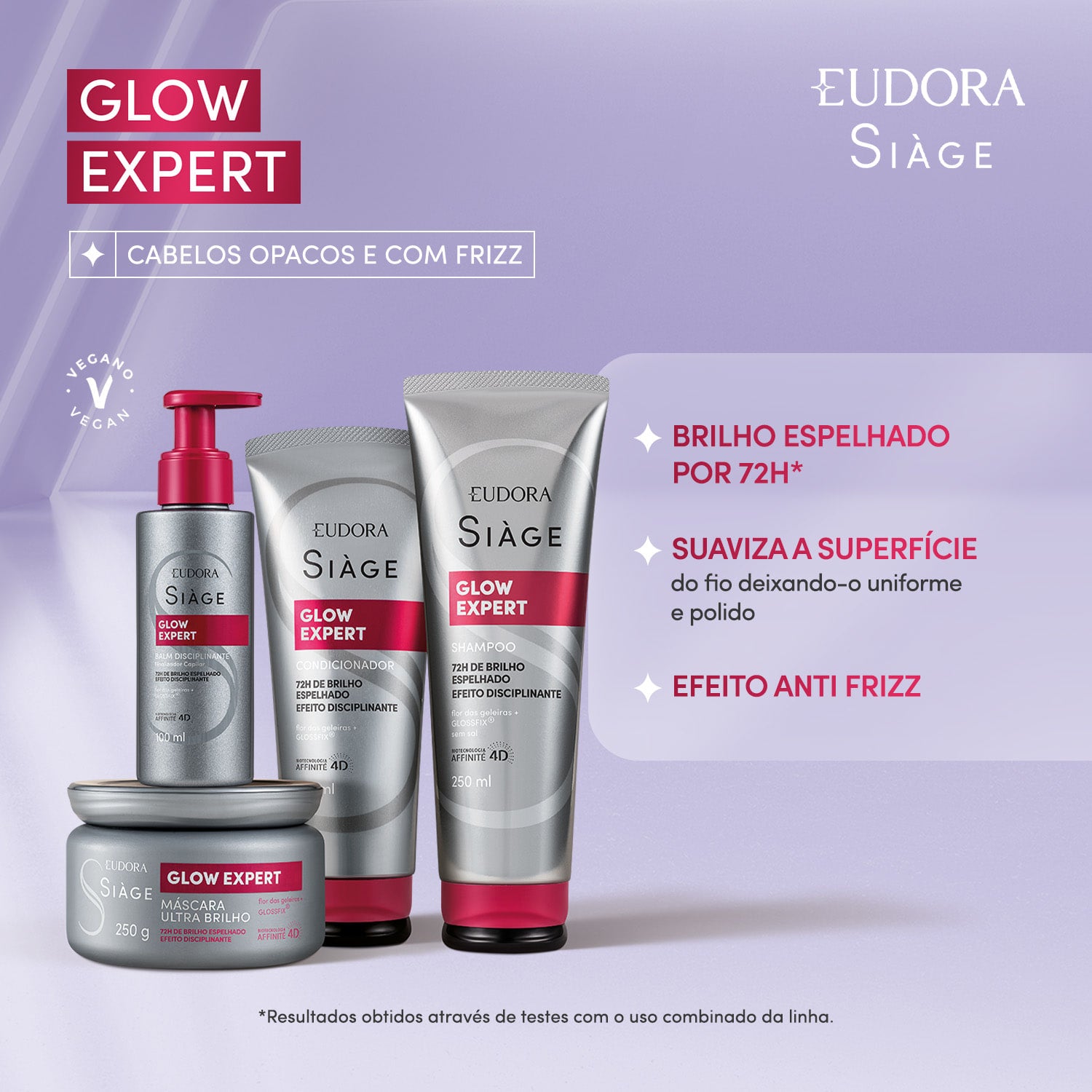 Máscara Capilar Ultra Brilho Siàge Glow Expert 250g