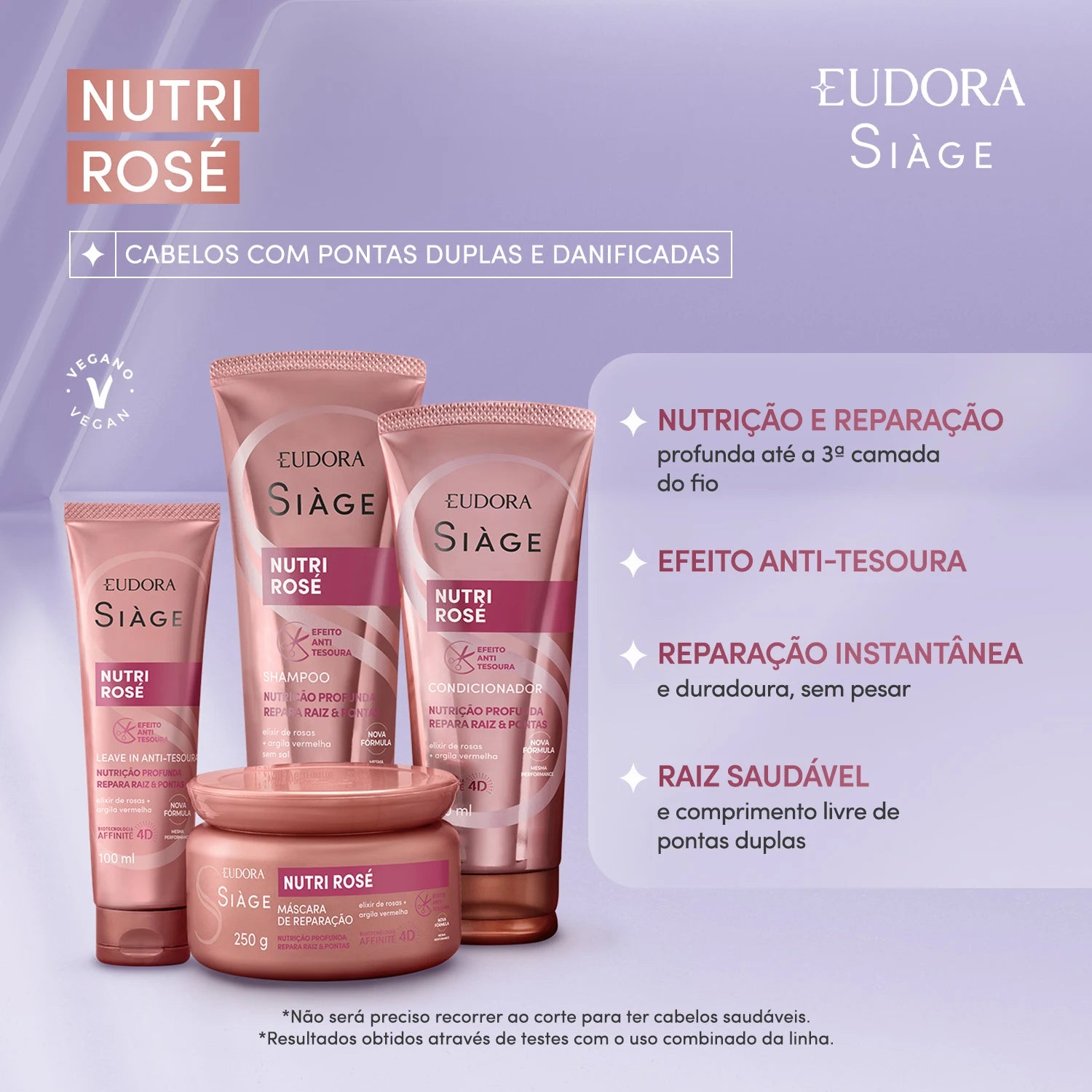 Máscara Capilar Siàge Nutri Rosé 250g