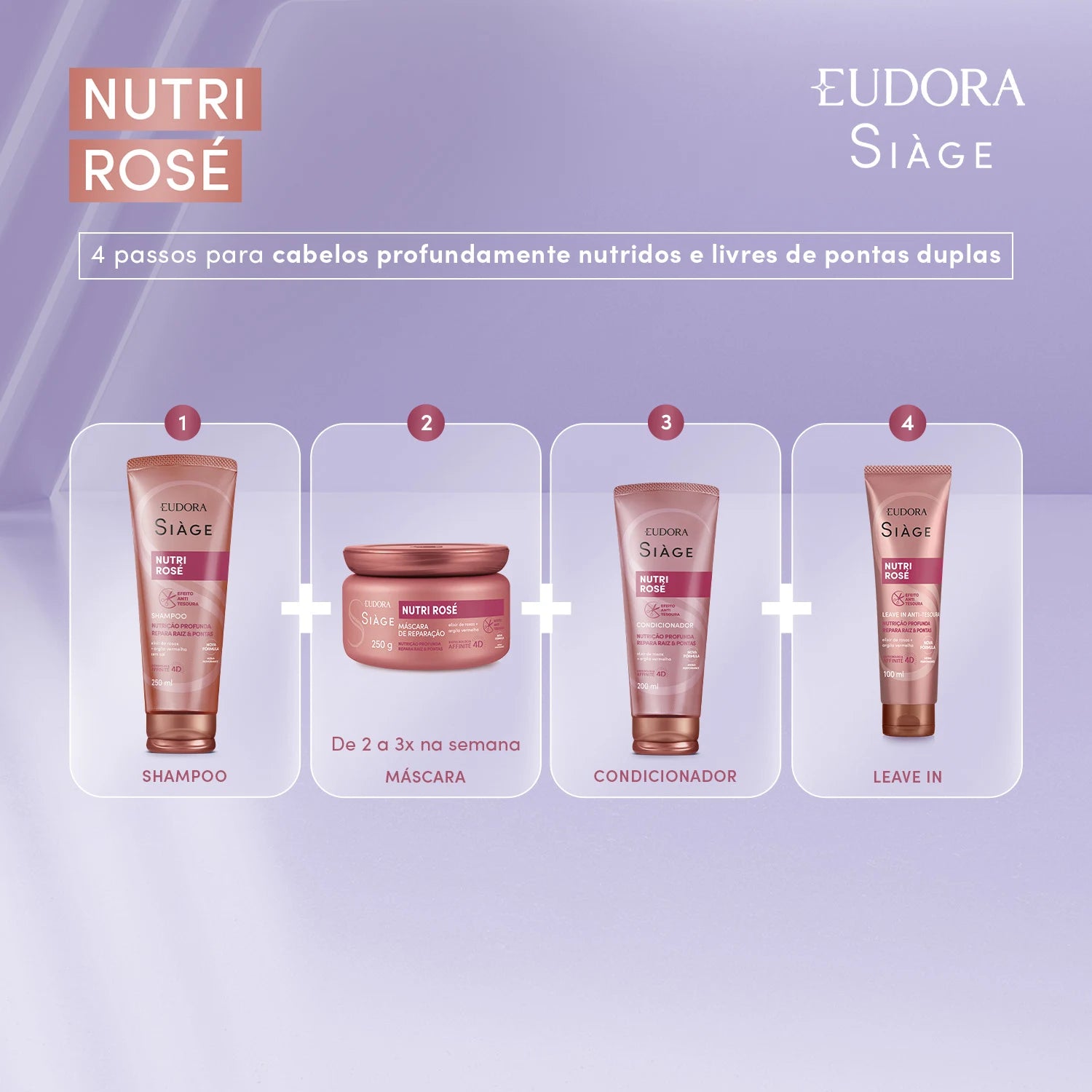 Máscara Capilar Siàge Nutri Rosé 250g