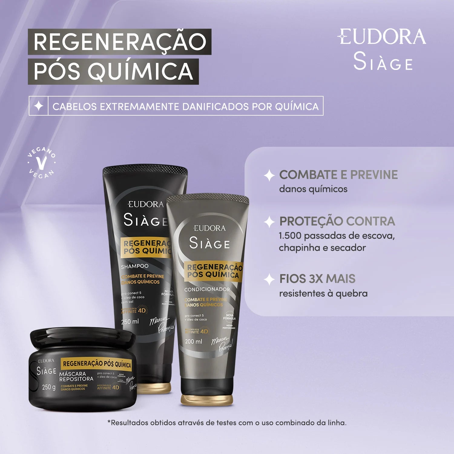 Máscara Repositora Siàge Expert Regeneração Pós Química 250g